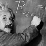 Einstein chalkboard