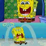 spongebob happy and sad meme