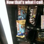 A real cliffhanger  | Now that's what I call a real cliffhanger | image tagged in vending machine,cliffhanger | made w/ Imgflip meme maker