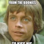 "Nerf" herder? | NOT THE FIRST REBEL-LOVING BUMPKIN FARMBOY FROM THE BOONIES TO KISS HIS OWN SISTER | image tagged in luke skywalker | made w/ Imgflip meme maker