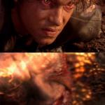 Anakin Skywalker Burning