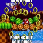 Desonic Murray | AH WHY AM I POOPING OUT GOLD RINGS | image tagged in desonic murray | made w/ Imgflip meme maker