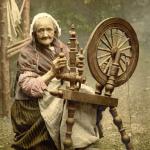 Old Woman at Spinning Wheel meme