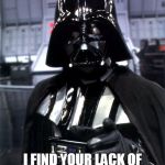 Darth Vader Pointing | I FIND YOUR LACK OF APA FORMAT DISTURBING. | image tagged in darth vader pointing | made w/ Imgflip meme maker