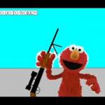 Elmo with Rifle