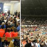 Hillary Crowd vs Bernie Crowd