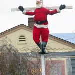 santa nailed to a cross | NAILED IT! | image tagged in santa nailed to a cross | made w/ Imgflip meme maker