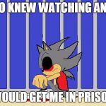 Who knew X would | WHO KNEW WATCHING ANIME WOULD GET ME IN PRISON | image tagged in who knew x would | made w/ Imgflip meme maker