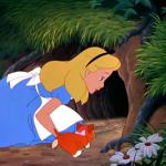 Alice Looking Down the Rabbit Hole meme
