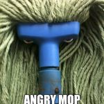 Angry Mop | angry mob is not amused | image tagged in angry mop | made w/ Imgflip meme maker