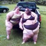 Fat girl's on a truck
