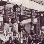 Mussolini and cronies hanged 1945