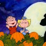 Linus and Sally in pumpkin patch 