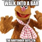 Fozzy | EGO AND SUPEREGO WALK INTO A BAR; THE BARTENDER SAYS "I'M GOING TO NEED TO SEE SOME ID" | image tagged in fozzy | made w/ Imgflip meme maker