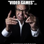 ESPN Covering "E-Sports" | BECAUSE WHEN I THINK "VIDEO GAMES"... ...I THINK "ESPN" | image tagged in lewis black,espn,gaming,esports,news,funny | made w/ Imgflip meme maker