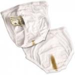 poop stained underwear wallet