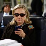 Hillary on Phone