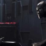 Kylo Ren speaks to Vader's helmet