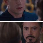 Cap & Iron Man (no advert) meme