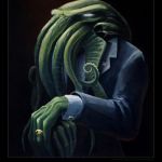Lesser evil is for the weak. | VOTE FOR THE LESSER OF TWO EVILS? HOW CUTE. CTHULHU 2016 | image tagged in dapper cthulhu,election 2016 | made w/ Imgflip meme maker