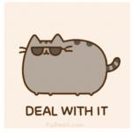 Pusheen Deal With It