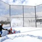 Snow on Softball
