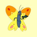 adventure time bazoobs butterfly meme