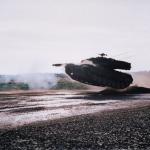Leopard 2 tank jump