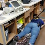 Walmart worker sleeps 