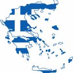 Greece flag map