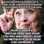 Hillary Clinton 2016  | THIS IS HILLARY.
HILLARY MISHANDLED CLASSIFIED INFORMATION.
HILLARY IS ACCUSED OF GROSS NEGLIGENCE.
HILLARY IS ACCUSED OF INSIDER TRADING.
H | image tagged in hillary clinton 2016 | made w/ Imgflip meme maker