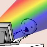 rainbow glare screen