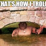 Troll Bridge | THAT'S HOW I TROLL | image tagged in troll bridge | made w/ Imgflip meme maker