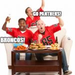 superbowl | TOCOS!                                                           GO PANTHERS! BRONCOS! | image tagged in superbowl | made w/ Imgflip meme maker