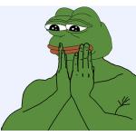 Admiring Pepe the frog meme