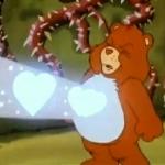 Care Bear heart power meme