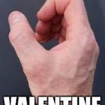 Singles Valentine's | WILL YOU BE MY; VALENTINE | image tagged in right hand,funny memes,lonely,self esteem | made w/ Imgflip meme maker
