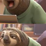 Sloth Zootopia meme