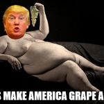 grapes | LET'S MAKE AMERICA GRAPE AGAIN | image tagged in grapes | made w/ Imgflip meme maker