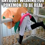 If Pokemon was Real | AFTER SEEING THIS, ANYBODY WISHING FOR POKEMON  TO BE REAL; WON'T WISH ANYMORE | image tagged in if pokemon was real | made w/ Imgflip meme maker