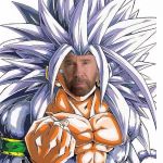 super saiyan chuck norris | DON'T LET THE LONG HAIR FOOL YOU - I'M ALL MAN. I'M ALSO THE ONE THAT TOOK YOUR EYE. | image tagged in super saiyan,chuck norris,original meme,front page | made w/ Imgflip meme maker