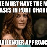 Move over, Luke! | "LUKE MUST HAVE THE MOST ALIASES IN PORT CHARLES"; A CHALLENGER APPROACHES | image tagged in hayden,general hospital,rebecca budig | made w/ Imgflip meme maker