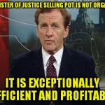 Family Business | THE PAST MINISTER OF JUSTICE SELLING POT IS NOT ORGANIZED CRIME. IT IS EXCEPTIONALLY EFFICIENT AND PROFITABLE | image tagged in family business | made w/ Imgflip meme maker