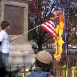 burning flag