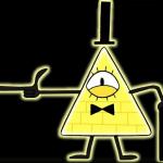 Laughing and Pointing Bill Cipher meme
