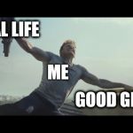 Undecided Captain America | SOCIAL LIFE; ME; GOOD GRADES | image tagged in undecided captain america | made w/ Imgflip meme maker