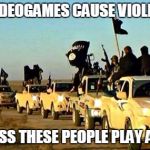 Toyota | IF VIDEOGAMES CAUSE VIOLENCE; I GUESS THESE PEOPLE PLAY A LOT! | image tagged in toyota | made w/ Imgflip meme maker