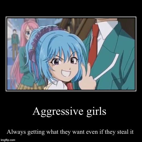 image tagged in funny,demotivationals,rosario vampire,anime | made w/ Imgflip demotivational maker
