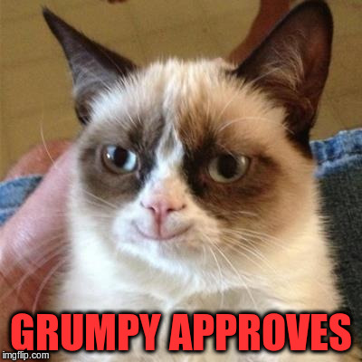 GRUMPY APPROVES | made w/ Imgflip meme maker