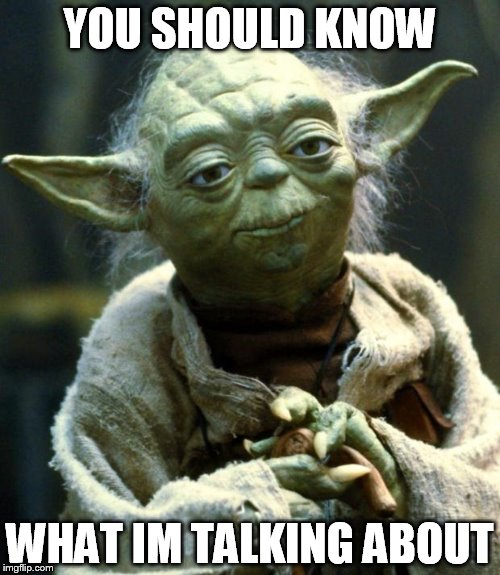Star Wars Yoda | YOU SHOULD KNOW; WHAT IM TALKING ABOUT | image tagged in memes,star wars yoda | made w/ Imgflip meme maker